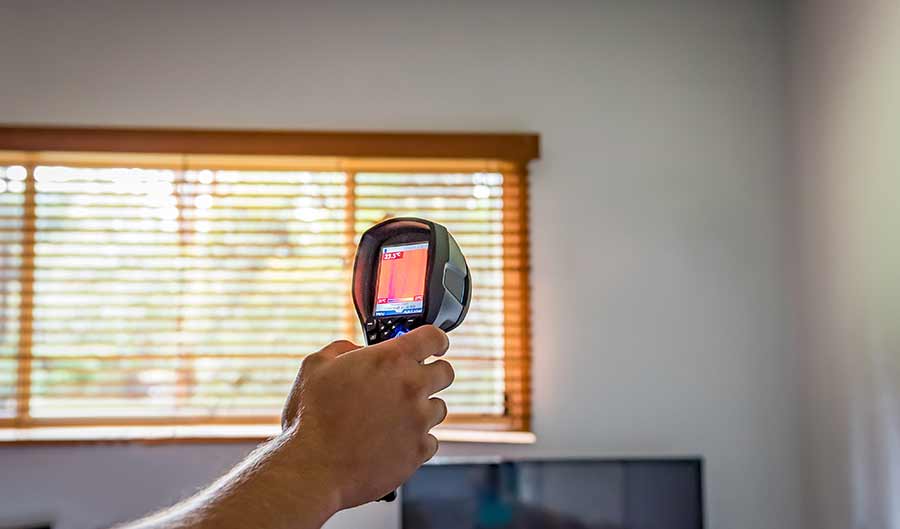 thermal camera used for termite inspection